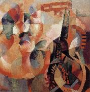 Delaunay, Robert Sun Tower and Plane oil painting